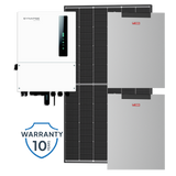 8kW Synapse Ultra, Power  4K4L Weco Core - PV & Battery Kit - 8kW Synapse Ultra Hybrid Inverter, 2x  4K4L Weco  Power 48V  Battery and 8x 550W Trina panels