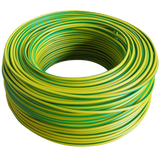 Rubicon Panel wire, green/yellow, 6mm, 100m