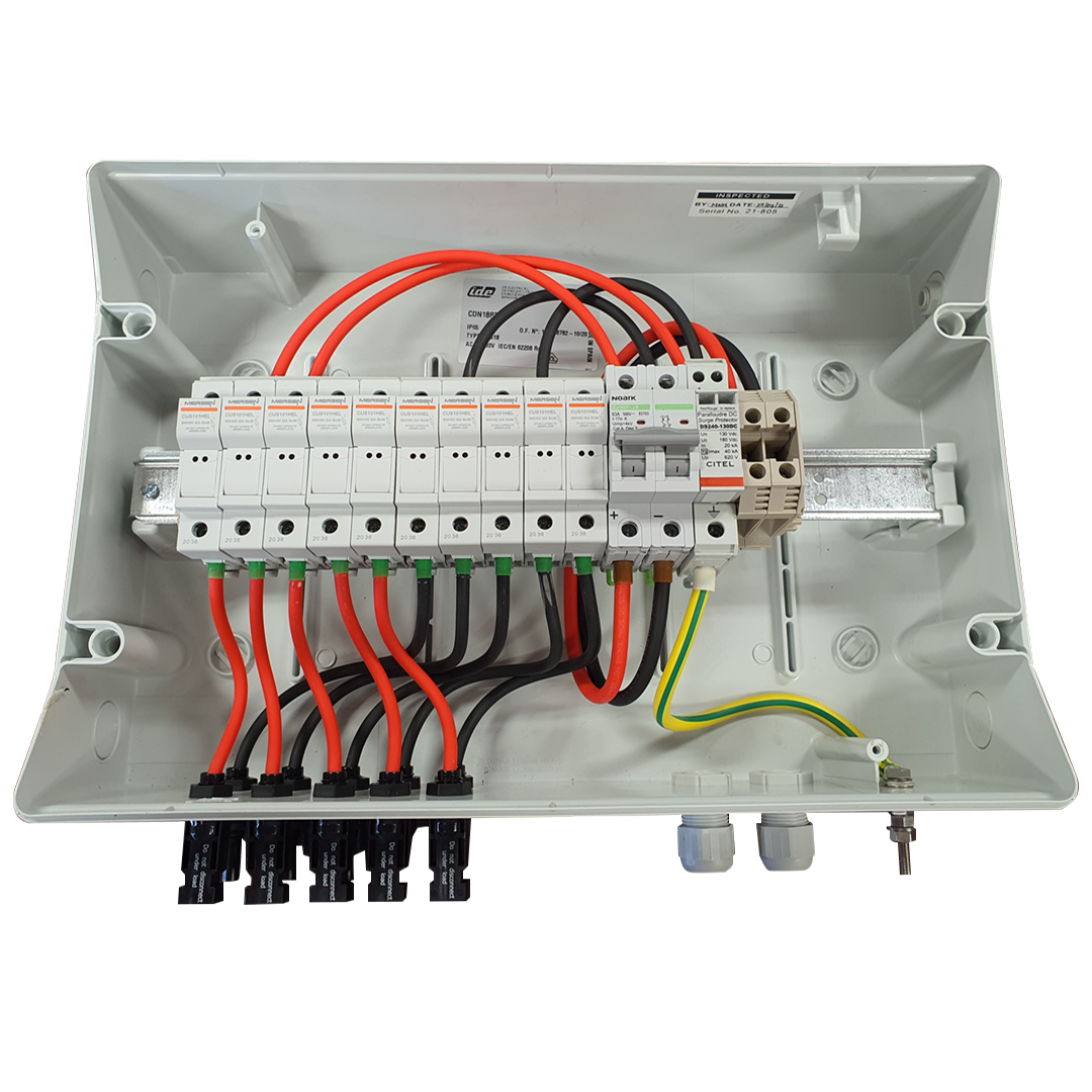 NEX Combiner, 5 string, 150V DC, Type 2 SPD, isolator - Rubicon Partner Portal